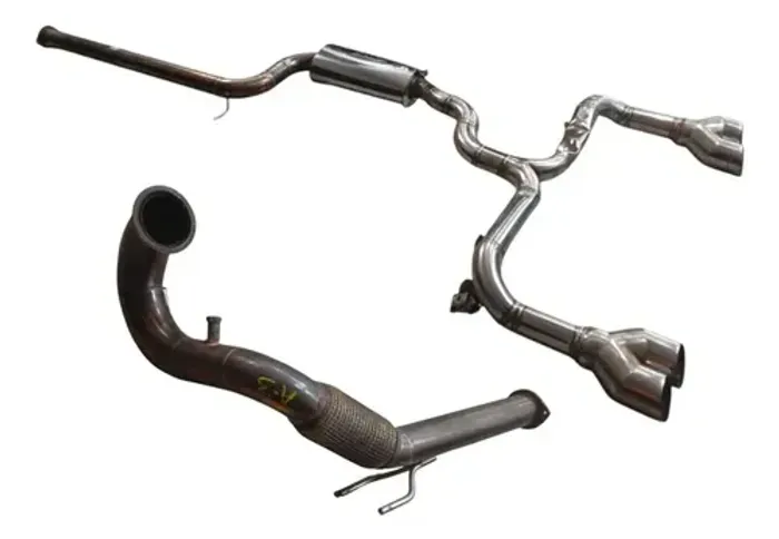 Escapamento Downpipe Catback 3.5 PLG Audi A3 2.0 2016 Detalhe