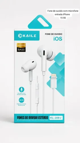 Fone de ouvido com cabo iPhone
