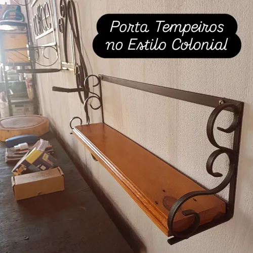 Porta Tempeiros no Estilo Colonial. 0.52cm X 0.10cm