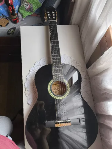 Violão Harmonics preto para estudantes