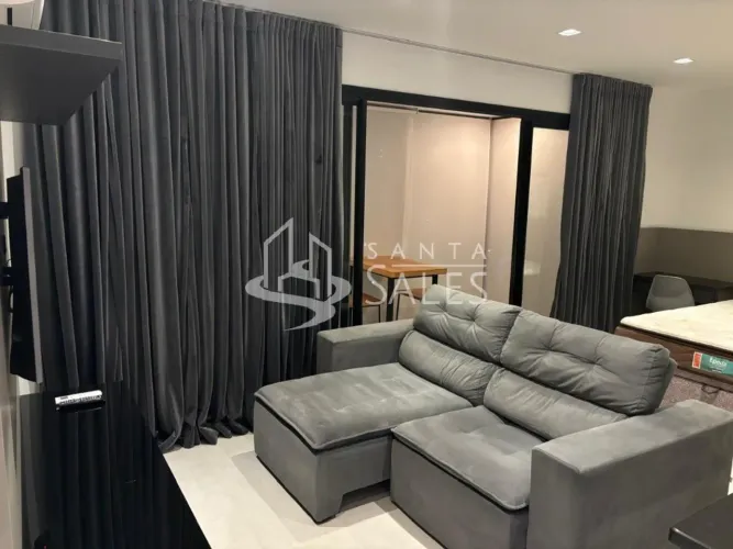 Apartamento para locação no Campo Belo, São Paulo-SP: 1 quarto, 1 banheiro, 1 vaga, 38m² d