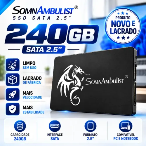 SSD e Adaptador de video HDMI p VGA