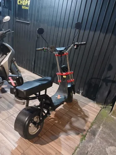 GTS MG-16 scooter bicicleta elétrica 1000w bateria lithiun 48v 32km/h preto