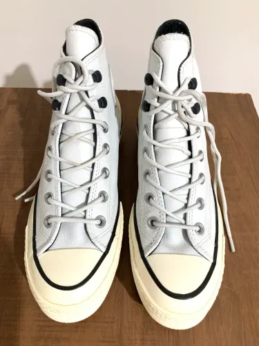 Allstar Converse Chuk 70s / Branco Couro Impermeável.