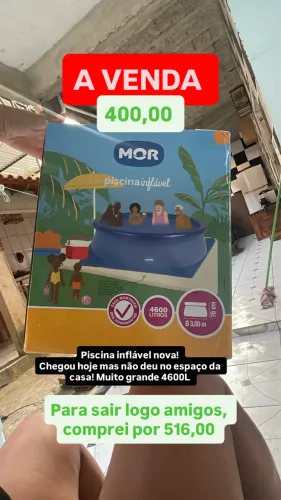 Piscina Inflável 4600L MOR