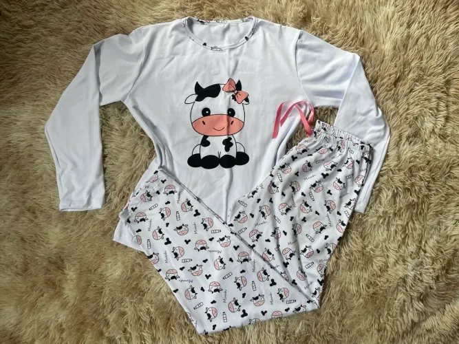 Pijama vaquinha suede