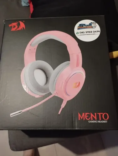 Headphone Redragon Mento Rosa C/ Fio