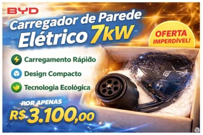 Carregador de Parede BYD Wallbox 7 kW Original - Novo, lacrado