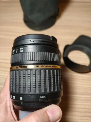 Objetiva Para Nikon Zoom Af 18-200mm Nikon Af-d Preto Tamron