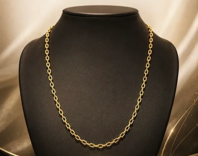 Corrente Cadeado em Ouro 18k 750