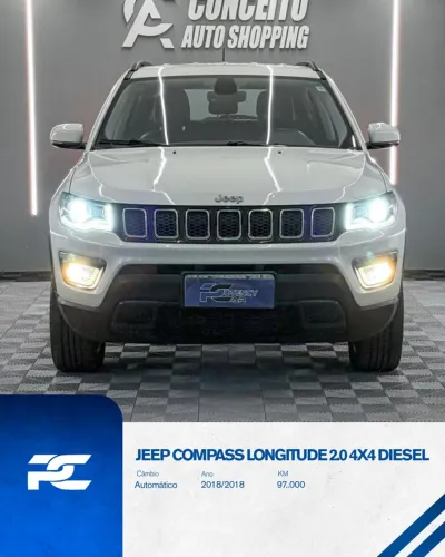 Jeep Compass Longitude 2.0 4X4 Dies. 16V Aut. 2018