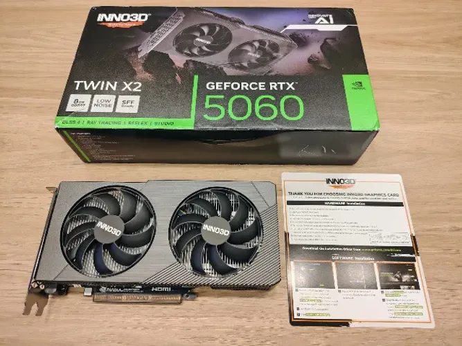 Placa de Video GeForce RTX 5060 8gb Inno3D Twin X2 NOVA Gtia até Setembro/2029