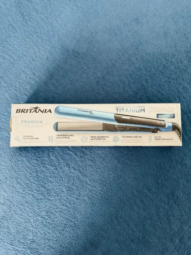 Prancha/Chapinha Titanium Blue Britânia