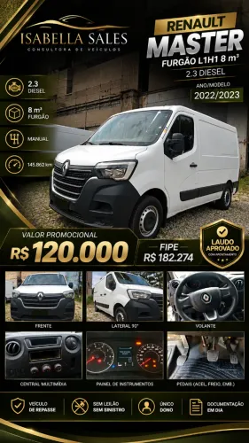 Renault Master 2.3 DCI Furgão 16V Diesel 2022