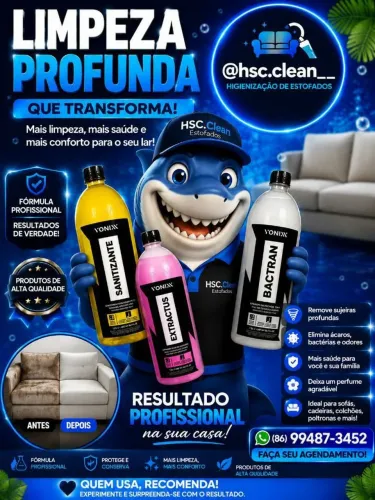 higienização de estofados