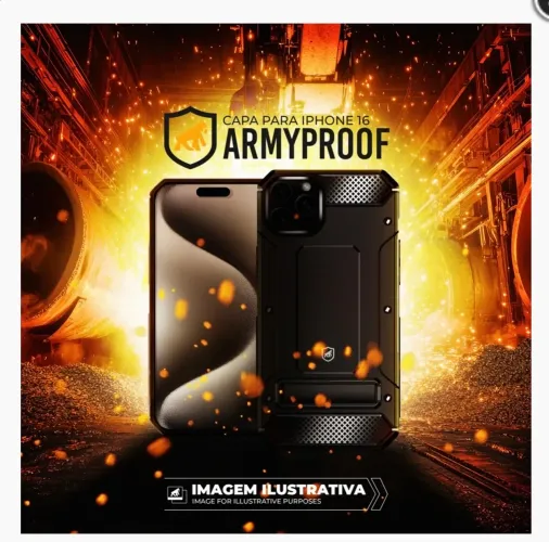 Capa para iPhone 16 - ArmyProof - Gshield