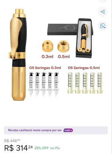 Caneta Pressurizada Hyaluron Pen Smart Press