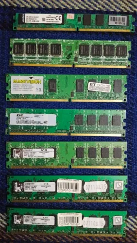 Memoria Ram DDR2 2GB Desktop PC 667MHz - Lote 6 Pentes
