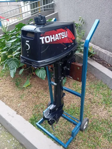 Motor Tohatsu 5 Hp, Ano 2012, Único Dono com Nota Fiscal, (Mesmo Mercury).