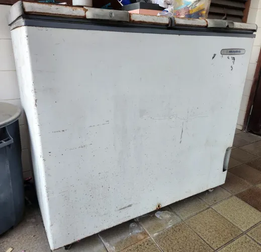 Freezer horizontal Metalfrio 300 litros com 2 portas
