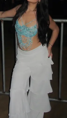 Top miçangas tamanho P ou M