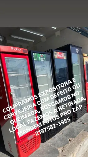 Compramos expositores e cervejeiras com defeito ou queimadas.