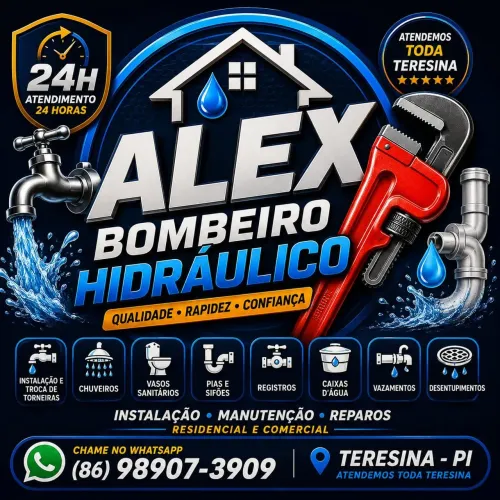Bombeiro hidráulico Encanador 24H Teresina