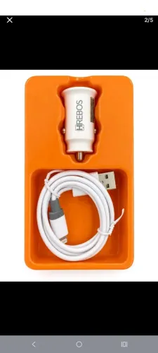 Kit carregador veicular Turbo com cabo