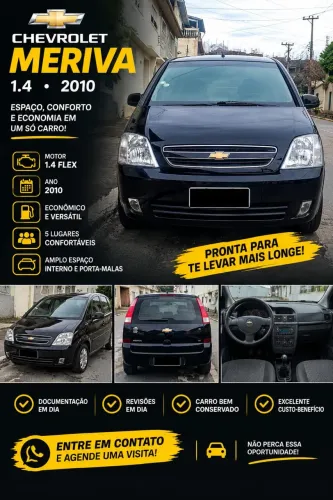 Chevrolet Meriva JOY 1.4 MPFI 8V Econoflex 5P 2009