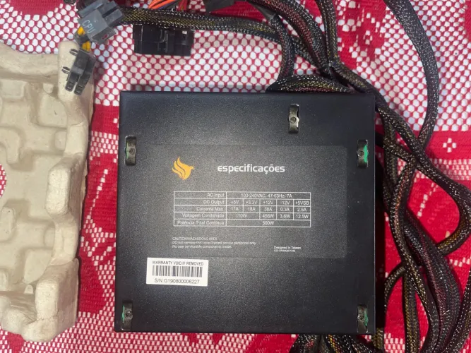 FONTE GAMER PICHAU NINDUS 500 (aceito trocas)