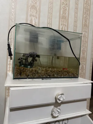 Aquário completo com luz e bomba 