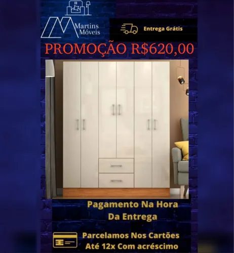 GRANDE PROMOÇÃO*GUARDA ROUPA JAMAICA FELLICCI ENTREGA GRÁTIS ACEITA CARTÃO