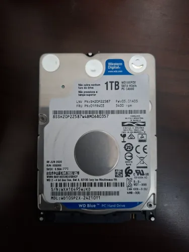 HD Notebook 1TB Western Digital Blue 2.5 SATA III Saude 100%