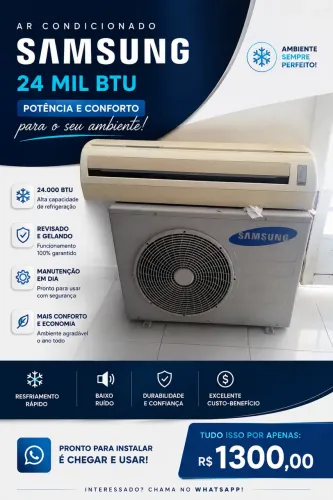 Ar condicionado 24 mil btus, vendo ou troco