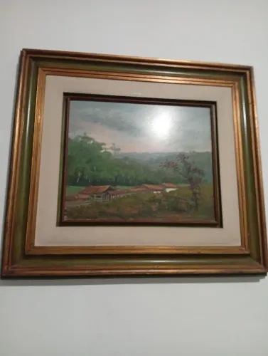 Antigo quadro de Gian Paolo, paisagem