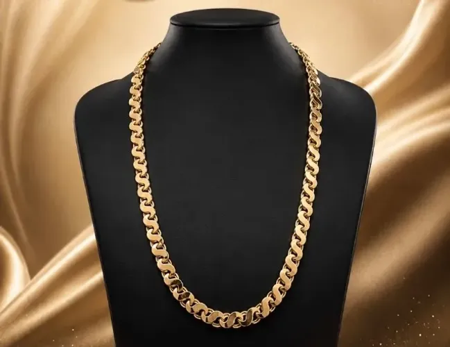 Corrente Friso S Dupla Face em Ouro 18k 750