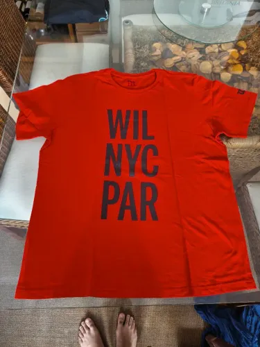 Camisa Wilson de tênis Grands Slams Vermelha