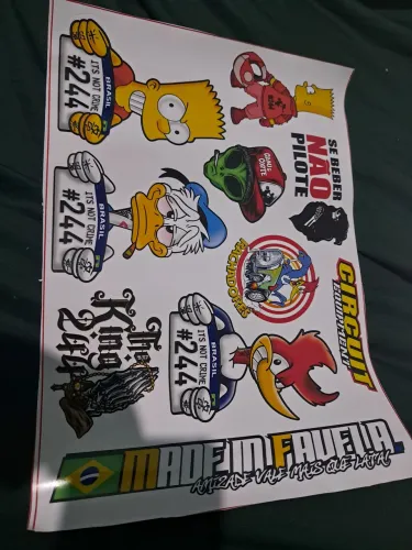 Cartelas adesivos G 