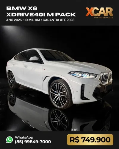 BMW X6 Xdrive 40I M Sport 3.0 Bi-TB (hib.) 2025