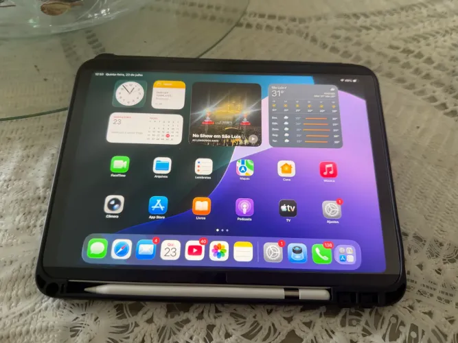 Ipad 11 com Apple Pencil Original Usb-C - Caixa e Garantia