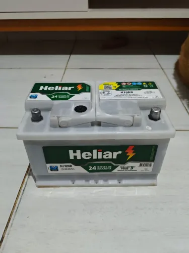 Bateria 70 amperes Heliar Semi nova com garantia Valor a base de troca 