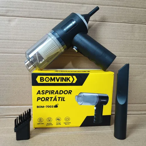 Aspirador de pó portátil e soprador sem fio recarregável