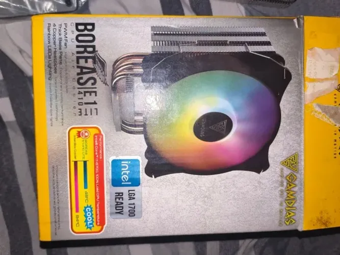 Cooler Para Processador GAMDIAS Boreas Lite, RGB, FAN 120mm - E1-410