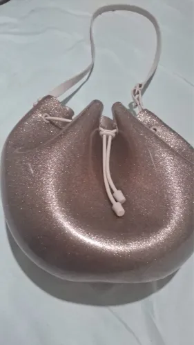 Bolsa Melissa Sac Bag rosa de glitter