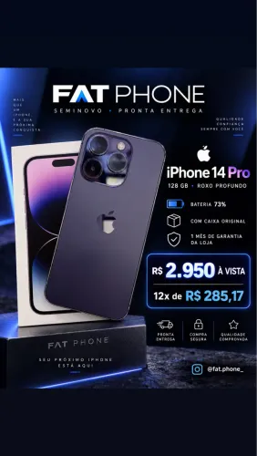 Iphone 14 pro 128 g roxo