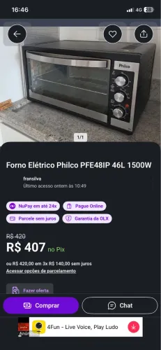 Vendo forno eletrônico 