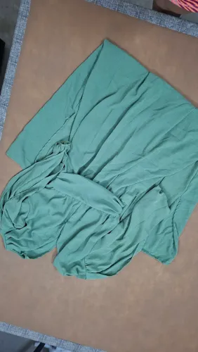 Vestido longo slim verde