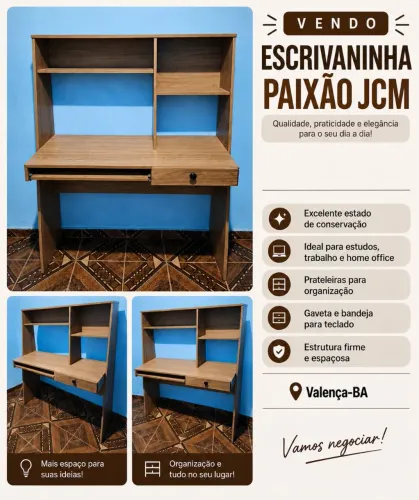 Escrivaninha paixão Jcm
