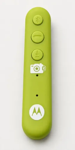 Receptor de Áudio Bluetooth Motorola Original P2 com Clipe e Disparador de Câmera