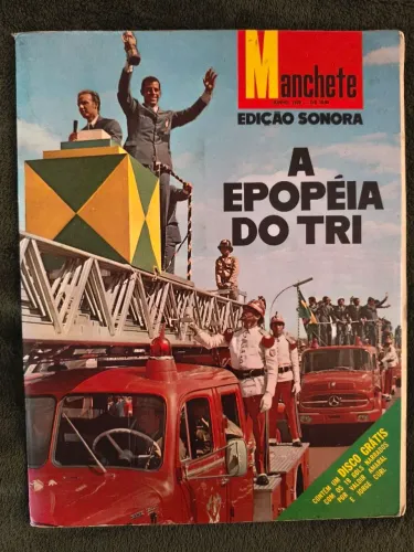Revista Manchete Epopéia do TRI Copa de 1970 Pelé raro colecionador relíquia